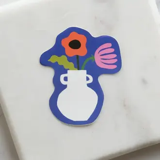 Idlewild Co. Idle Wild - Indigo Vase Sticker