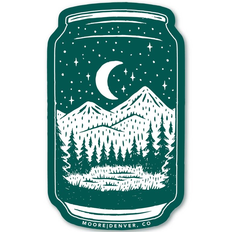 Moore Collection Moore Collection Beer Can Sticker
