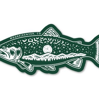 Moore Collection Moore Collection Trout Sticker Moore Collection Moore Collection Trout Sticker