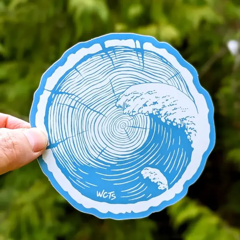 Westcoastees - Tree Wave Sticker
