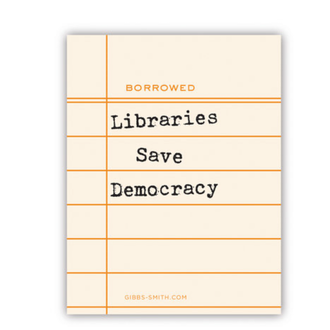 Raincoast Libraries Save Democracy Sticker Raincoast Libraries Save Democracy Sticker