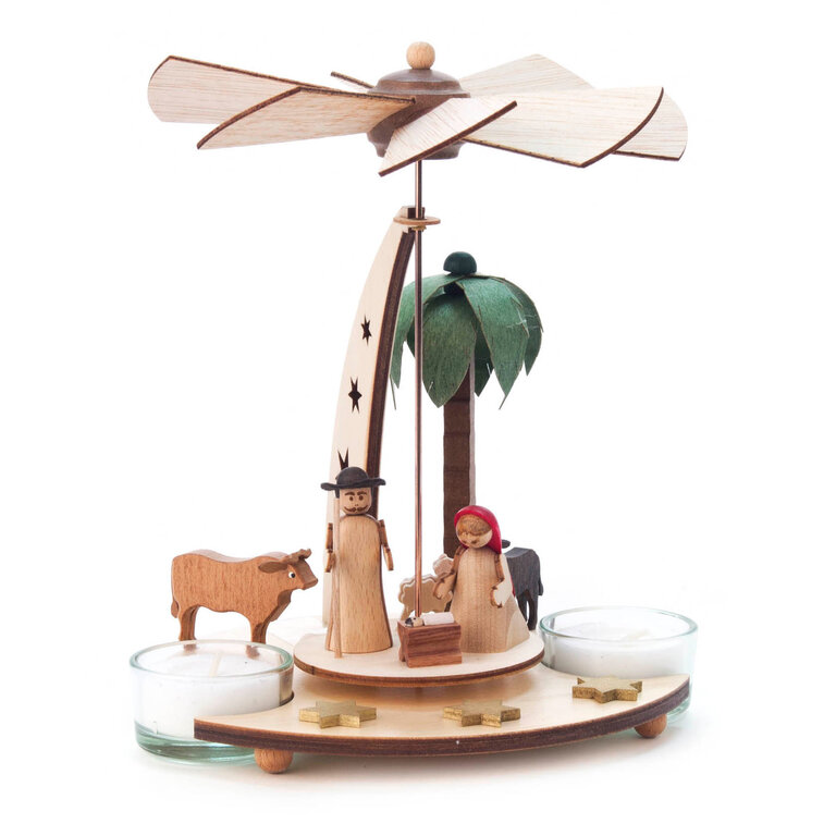 DS DS German Pyramid - Nativity Scene (Tealights)