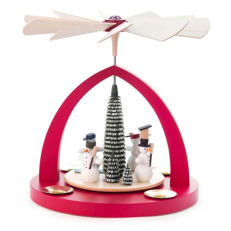 DS DS German Pyramid Snowman Red