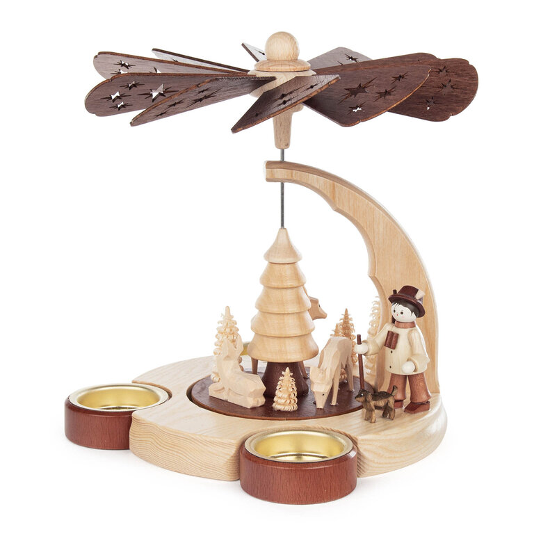 DS DS German Pyramid - Hunter And Deer Tealight