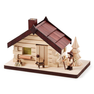 DS DS German Incense Räucher (Smoker) House With Woodsman DS DS German Incense Räucher (Smoker) House With Woodsman