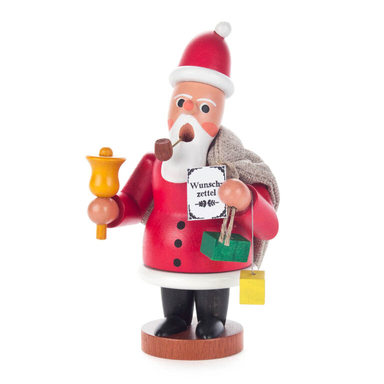 DS DS German Incense Räuchermann (Smoker) Santa With Sack, Small
