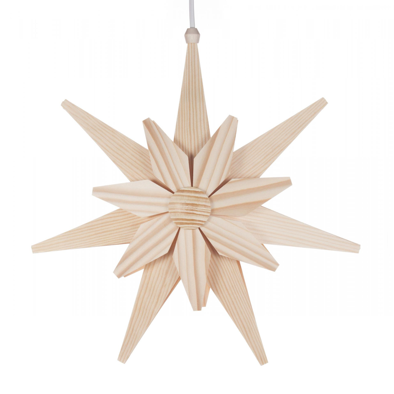 DS DS German Wooden Electric Star Natural