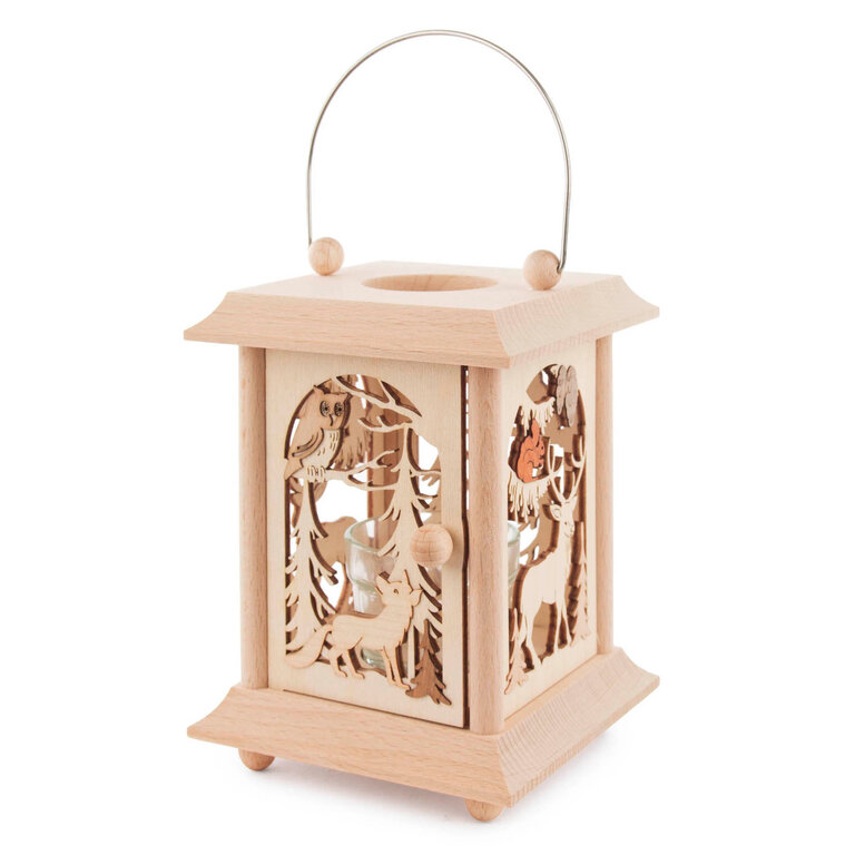 DS DS German Wooden Lantern - Forest