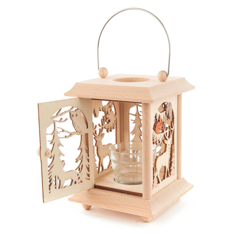 DS DS German Wooden Lantern - Forest