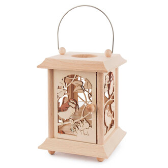 DS DS German Wooden Lantern - Birds DS DS German Wooden Lantern - Birds