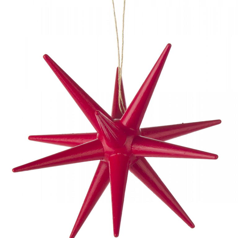 DS DS German Star Ornament-Red