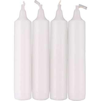 DS DS Pyramid Candle-Set 4 White DS DS Pyramid Candle-Set 4 White