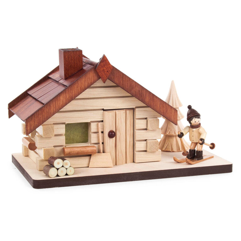 DS DS German Incense Räuchhaus (Smoker) With Skier