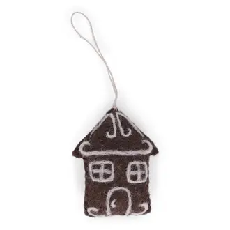 EGS EGS Fair Trade Ornament Gingerbread House (Simple)
