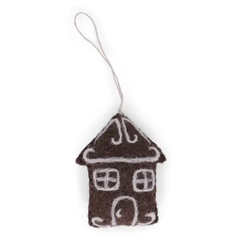 EGS EGS Fair Trade Ornament Gingerbread House (Simple)