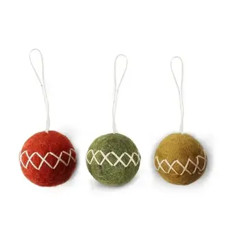 EGS EGS Fair Trade Ball Ornaments Set 3