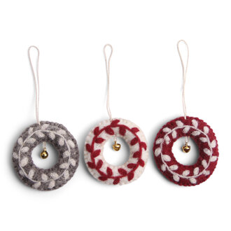 EGS EGS Fair Trade Wreath Ornaments Set/3