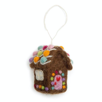 EGS EGS Fair Trade Ornament Gingerbread House (Fancy)