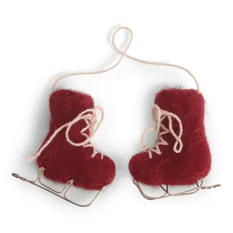 EGS EGS Fair Trade Ornament Ice Skates Red