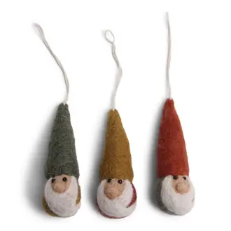 EGS EGS Fair Trade Ornaments Colourful Gnomes S/3