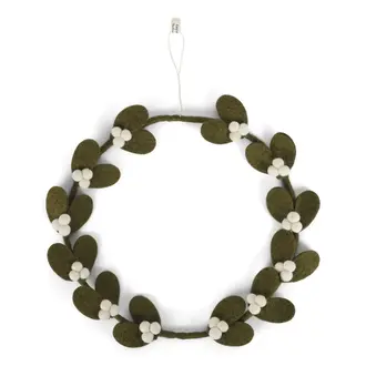 EGS EGS Fair Trade Mistletoe Wreath Dark Green - Big