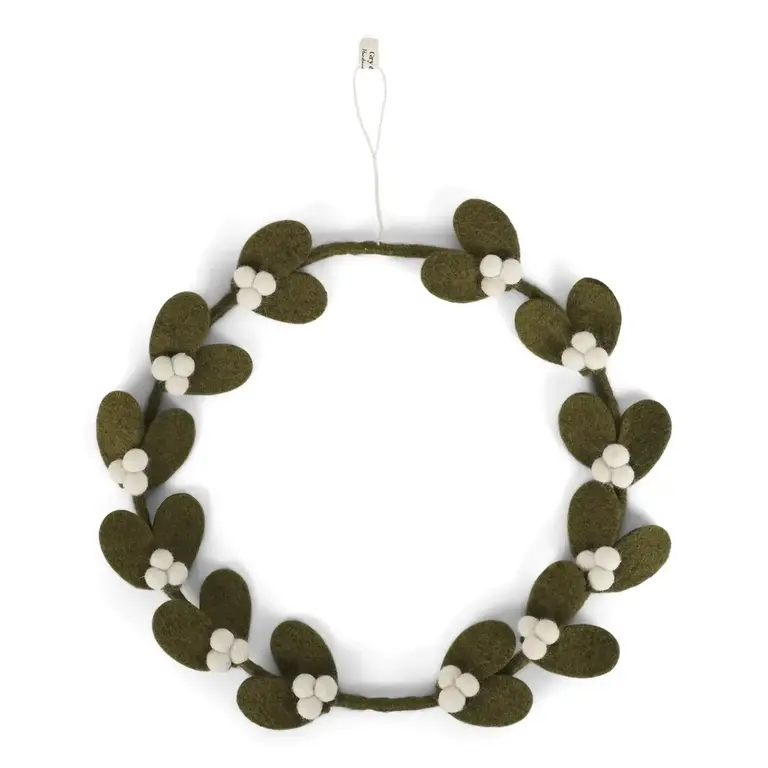 EGS EGS Fair Trade Mistletoe Wreath Dark Green - Big