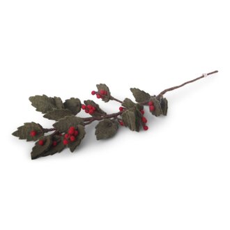 EGS EGS Fair Trade Felt Holly Branch Large (60cm)