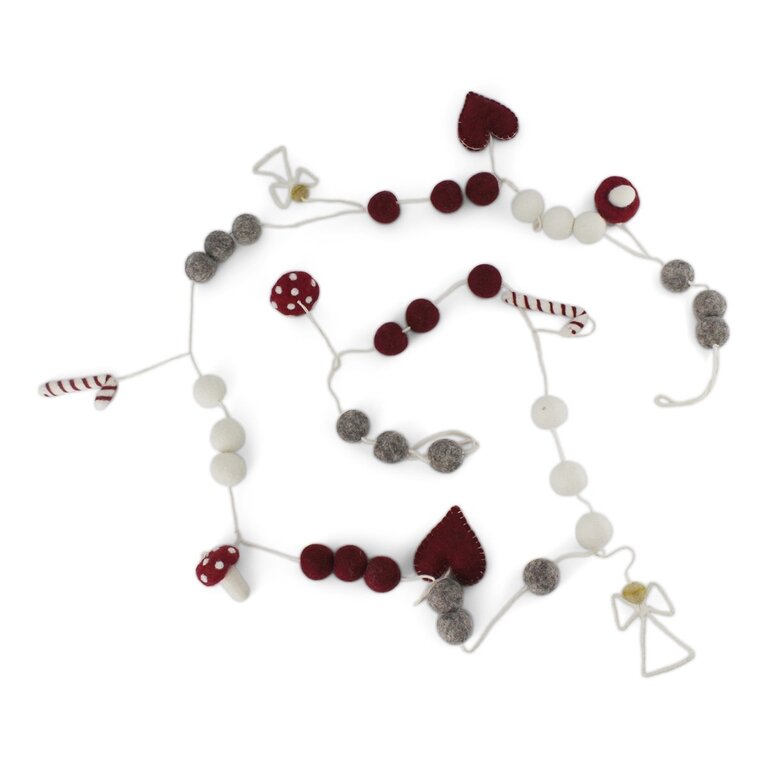 EGS EGS Fair Trade Felt Garland w Ornaments