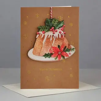 A-Joy A-Joy Plum Pudding Ornament Card A-Joy A-Joy Plum Pudding Ornament Card