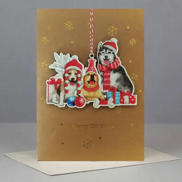 A-Joy A-Joy Dogs Ornament Card