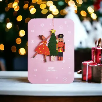 A-Joy A-Joy Nutcracker Ornament Card A-Joy A-Joy Nutcracker Ornament Card
