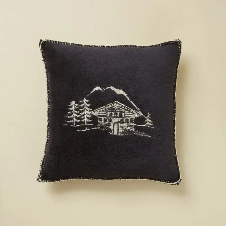 Sylvie Thiriez Sylvie Thiriez Chalet Alpage Cushion Charcoal  45cm (w. insert)