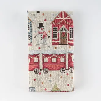 SGH SGH Cotton Napkins S/2 - Holiday Houses SGH SGH Cotton Napkins S/2 - Holiday Houses