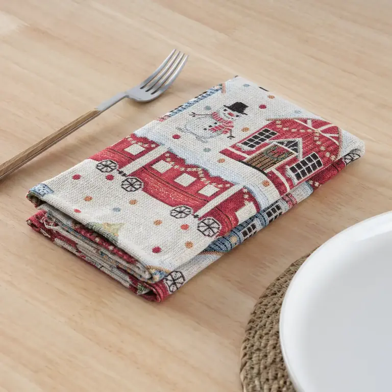 SGH SGH Cotton Napkins S/2 - Holiday Houses