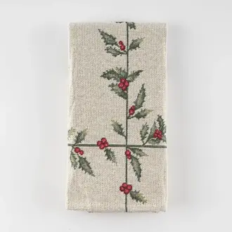 SGH SGH Cotton Napkins S/2 - Holly SGH SGH Cotton Napkins S/2 - Holly