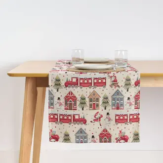 SGH SGH Cotton Table Runner 45x140 cm  - Holiday Houses SGH SGH Cotton Table Runner 45x140 cm  - Holiday Houses