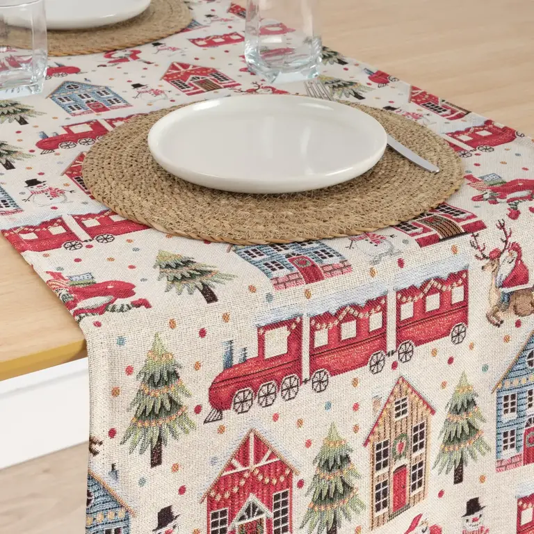 SGH SGH Cotton Table Runner 45x140 cm  - Holiday Houses