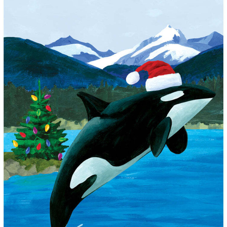 Paper E Clips PEC - Orca Holiday Card
