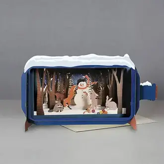 A-Joy A-Joy Snowman Bottle Card A-Joy A-Joy Snowman Bottle Card