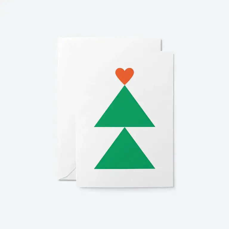 Paper E Clips PEC - Heart Tree Holiday Card