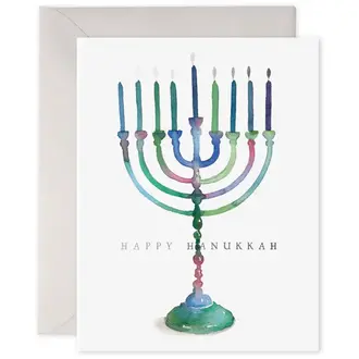 Paper E Clips PEC - Colourful Menorah Card Paper E Clips PEC - Colourful Menorah Card