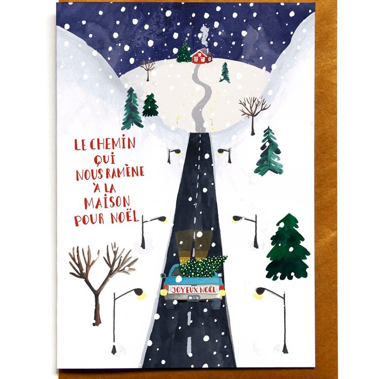 Paper E Clips PEC -  Home For Christmas Card