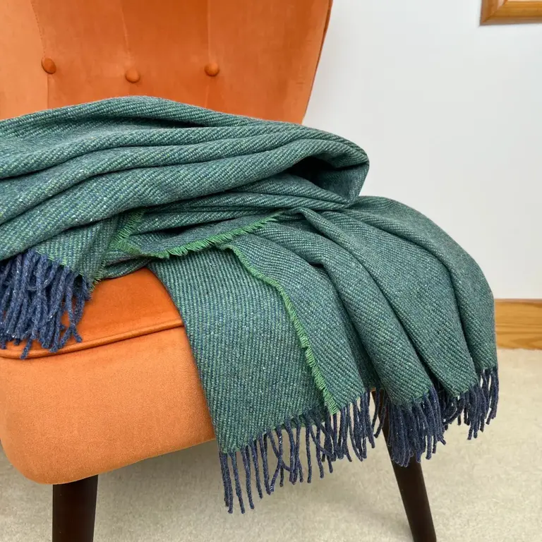 MND MND Recycled Wool Throw - Pine