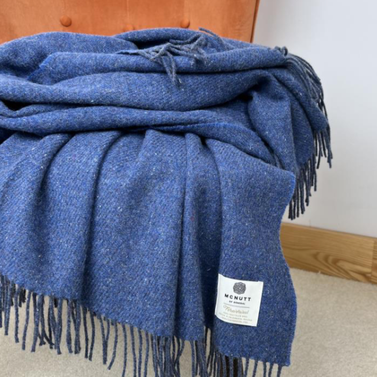 MND MND Recycled Wool Throw - Ocean