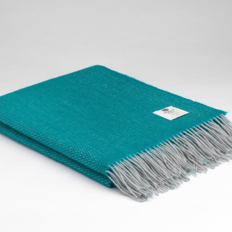 MND MND Merino Wool Throw - Pool Green
