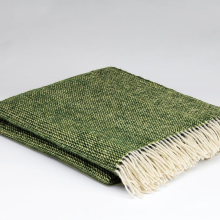 MND MND Merino Wool Throw - Moss