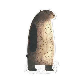 Red Cap Cards Jon Klassen Sticker - Bear