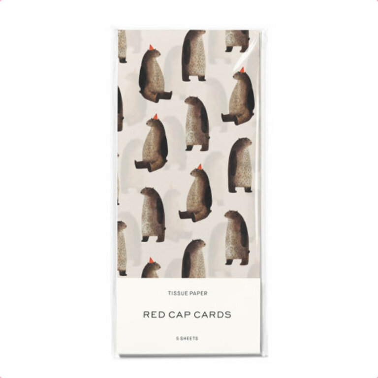 Red Cap Cards Jon Klassen Tissue Paper Pack (5pce) - Party Bear