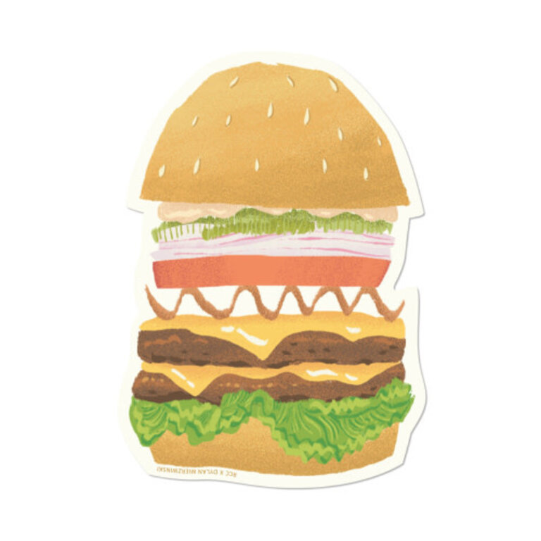 Red Cap Cards Red Cap Sticker Double Cheeseburger