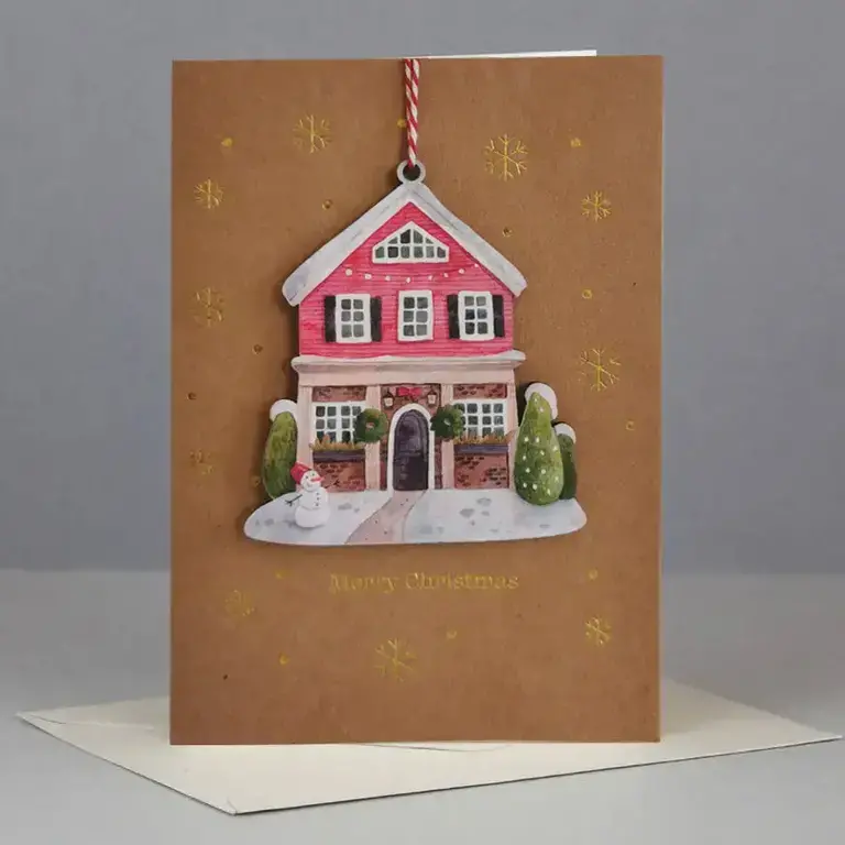 A-Joy A-Joy Holiday House Ornament Card